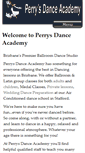 Mobile Screenshot of perrysdance.com